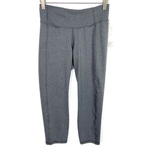 All In Motion Heathered Gray Cropped Leggings Small NWT